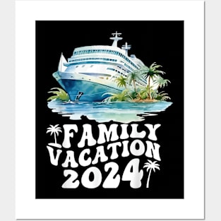 Family Cruise 2024 Summer Vacation Matching Family Cruise Posters and Art